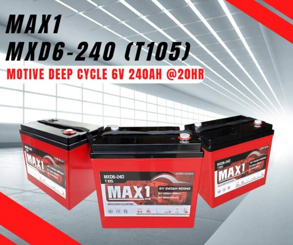 แบตเตอรี่ MAX1 MXD6-240 2