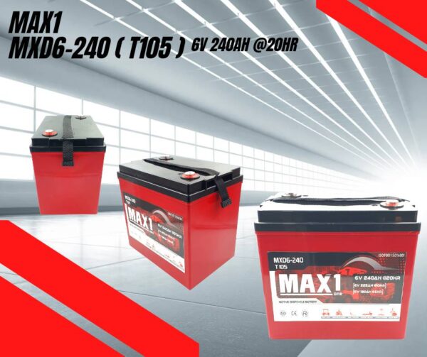 แบตเตอรี่ MAX1 MXD6-240 5