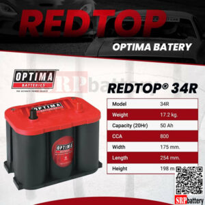 แบตเตอรี่ OPTIMA Red Top R34
